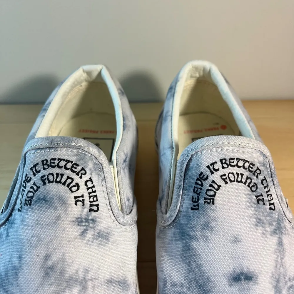 Vans x Parks Project Classic Blue Slip-On Shoe Women's Size 6.5 - Image 3