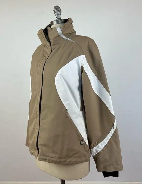 NILS Weatherproof Ski Jacket Size 8 Tan - Image 15