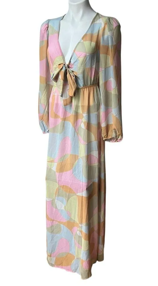 BEACH RIOT Shiloh Coverup in Waikiki Wave
Color: Waikiki Wave, Sz S - Image 6