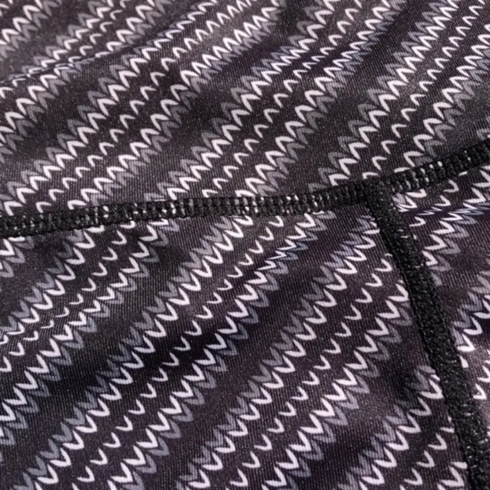 Inner Spirit Leggings Size Small Like New Gym Yoga Zig Zag Print Black - Image 4