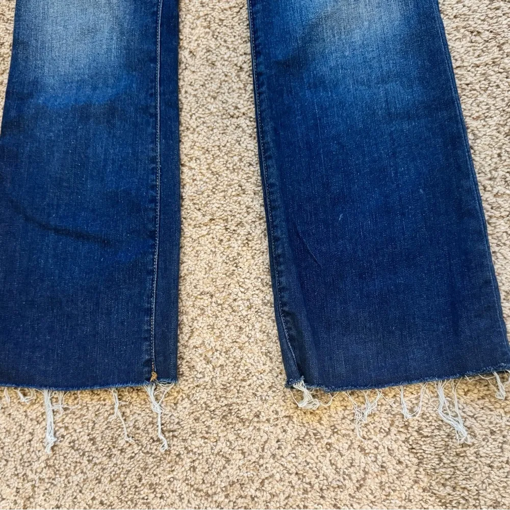 Madewell Cali Demi-Boot Jeans minimalist everyday denim western 27 Raw Fray Hem - Image 5