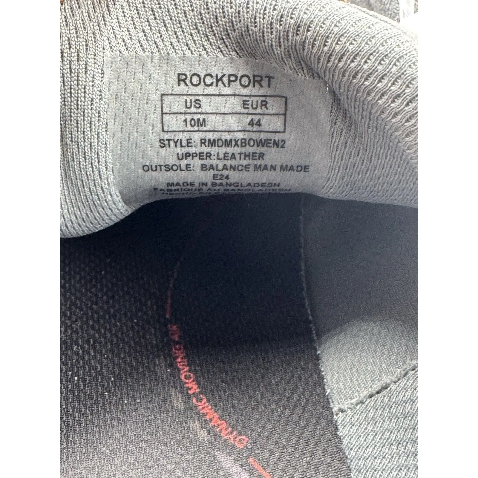 NEW Rockport DMX Bowen 2 Mens Gray Suede Lifestyle Comfort Sneakers Shoes Sz 10 - Image 10