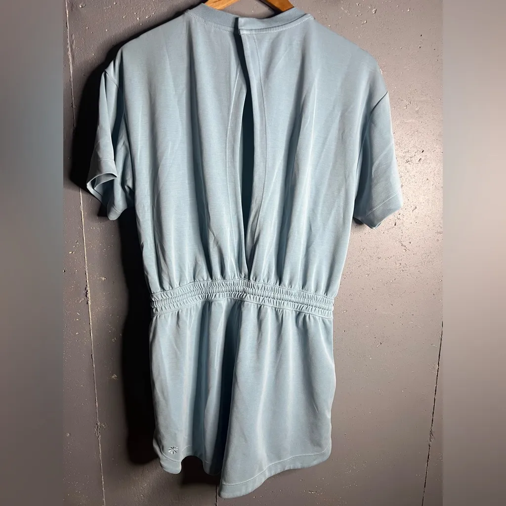 Athleta Seasoft Romper in Light Blue.  Size Small - Image 4