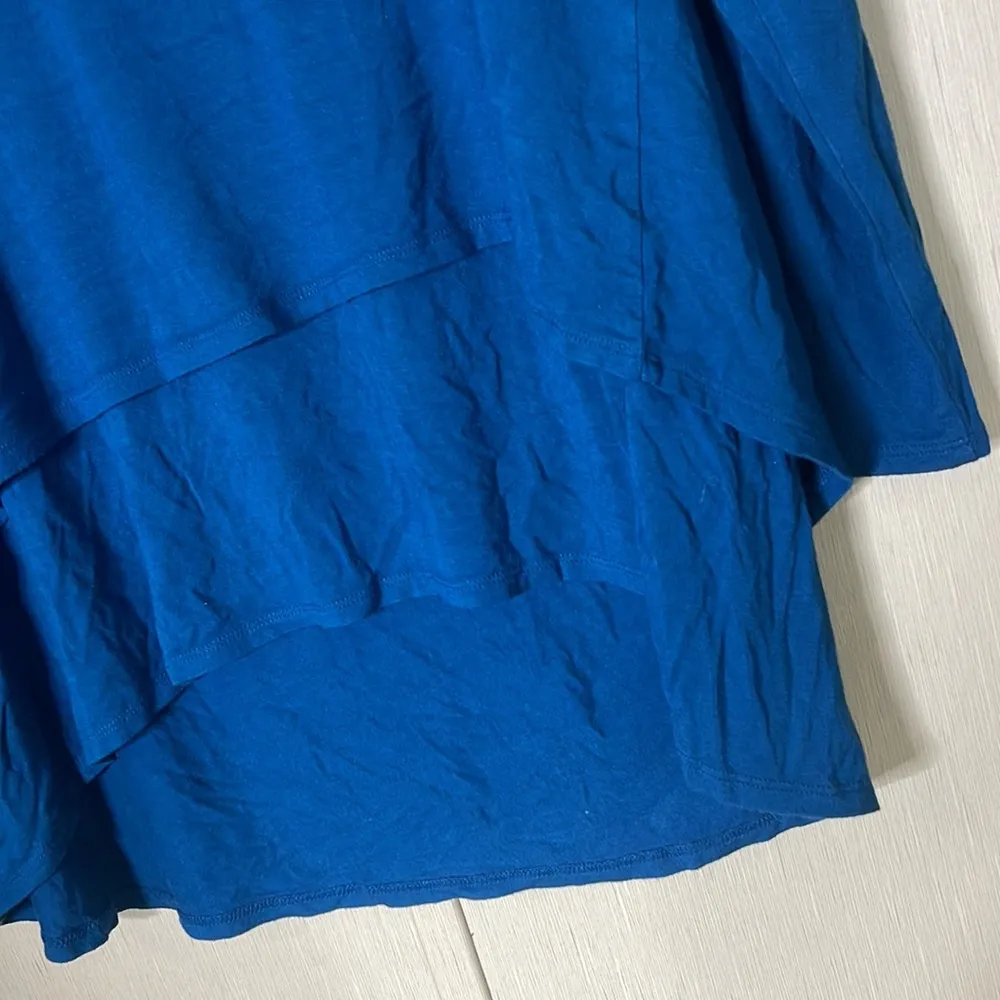 Soft surrounding large blue tiered ruffle longsleeve - Image 2