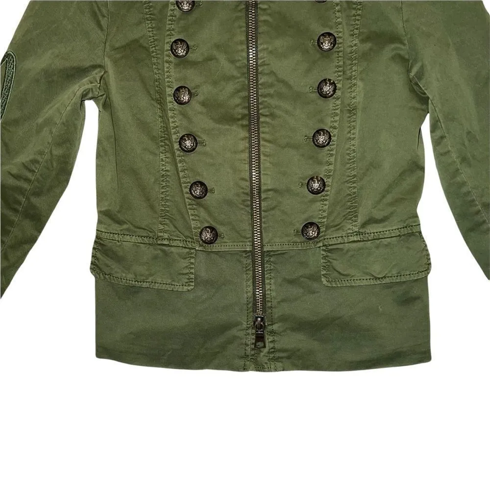 Blonde No 8 Green Military Jacket Size Small - Image 4