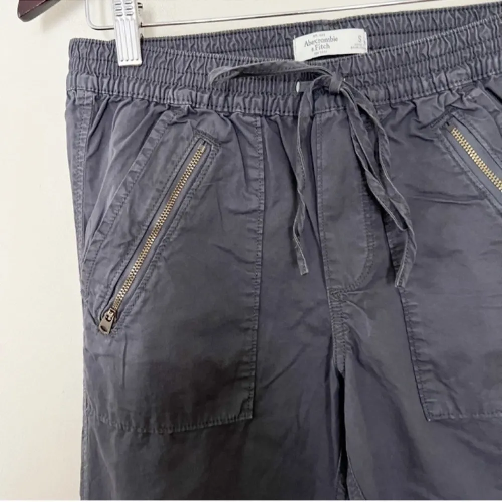 Abercrombie & Fitch Women’s Joggers Navy Blue Elastic Waist Casual New Small - Image 4