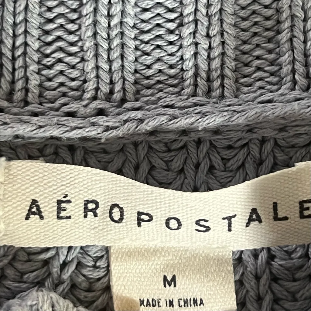 Aeropostale blue Mock-Neck Sweater preppy scandi girl Normcore Cabincore - Image 6