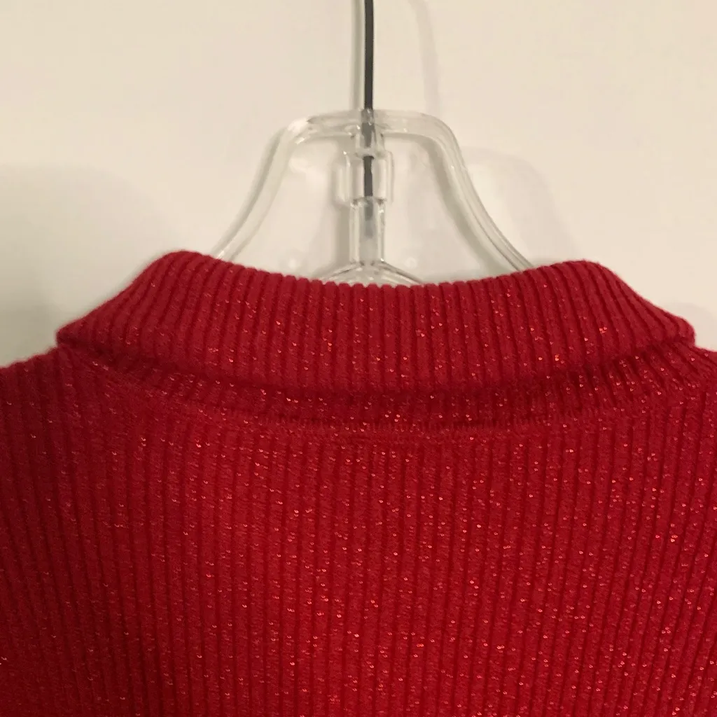 Basic Editions Red Cowl Neck Sweater Size XXL - Image 8