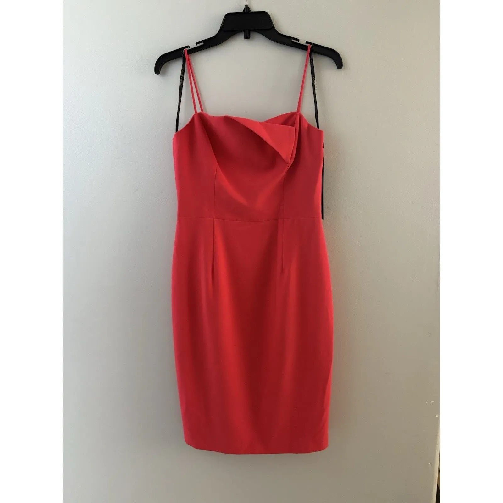 Black Halo Dress 8 Red Brishten Sheath Cocktail Spaghetti Strap Holiday Party - Image 16