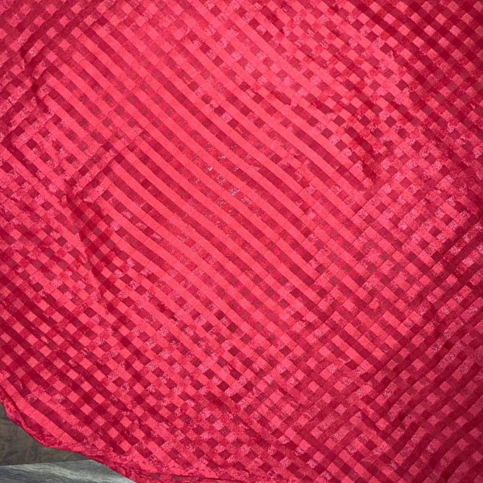 Red Babydoll‎ Lingerie Chemise Mini Dress Nightie Circa 2000 Y2K dress tank LG - Image 2