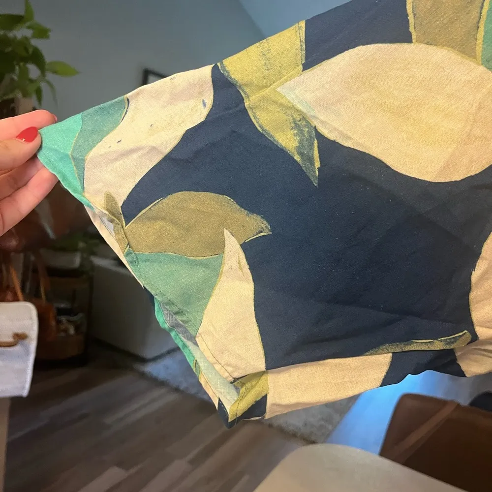 NWT ZARA LINEN BLEND SEMI CROP TOP - Image 6