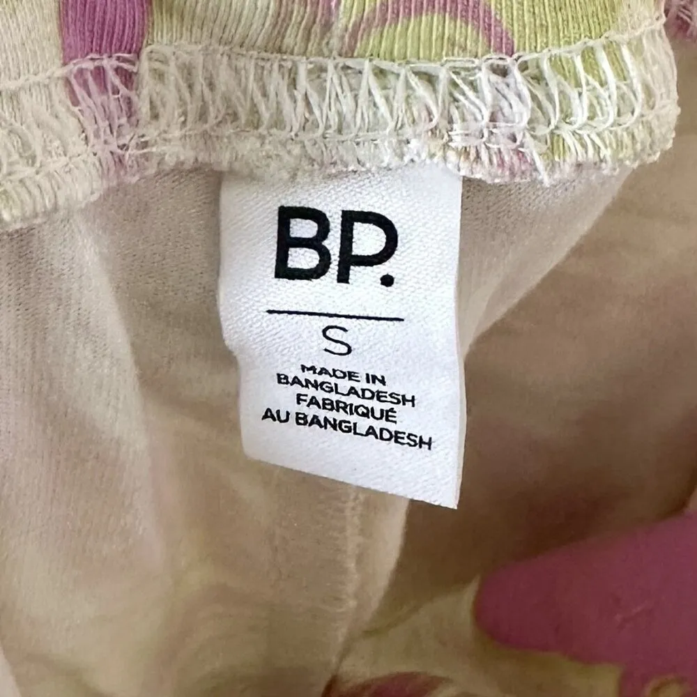 NWT bp High Waist Bike Shorts in Purple Green Spacey - Small - Image 3