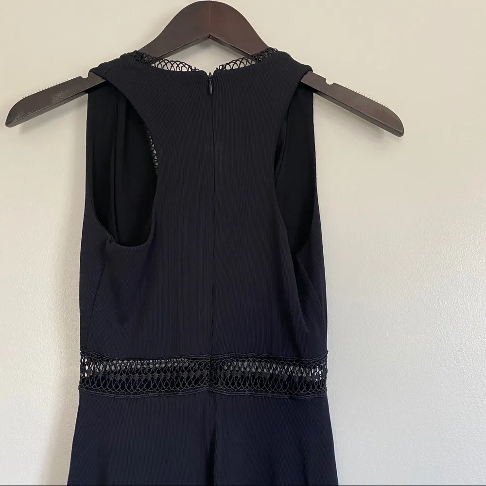 NBD Revolve Unforgiven Ribbed Lattice Dress Black - Image 9