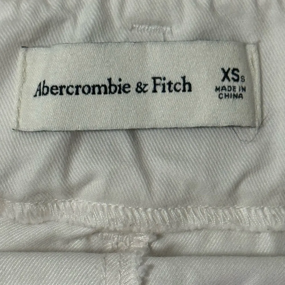 Abercrombie & Fitch Light Cream Wide-Leg Pants with Belt Cotton Blend - Image 5