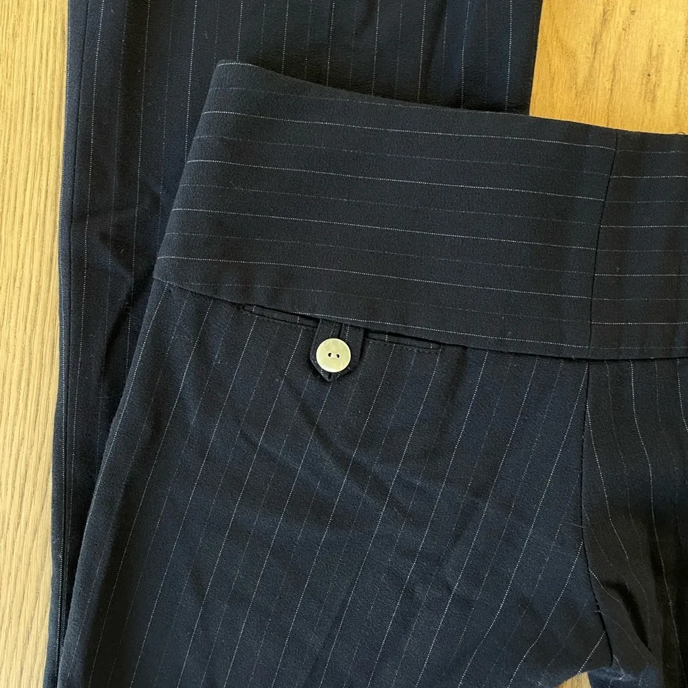 Alvin Valley Striped Low-Rise Navy Work Pants - Image 4