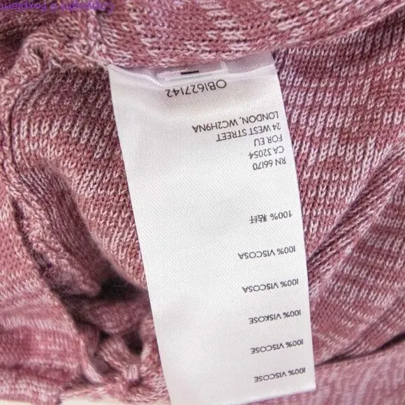 NEW‎ Free People Pink Long Sleeve Knit Flare Pleated Lady Luck Jumpsuit, M - Image 11