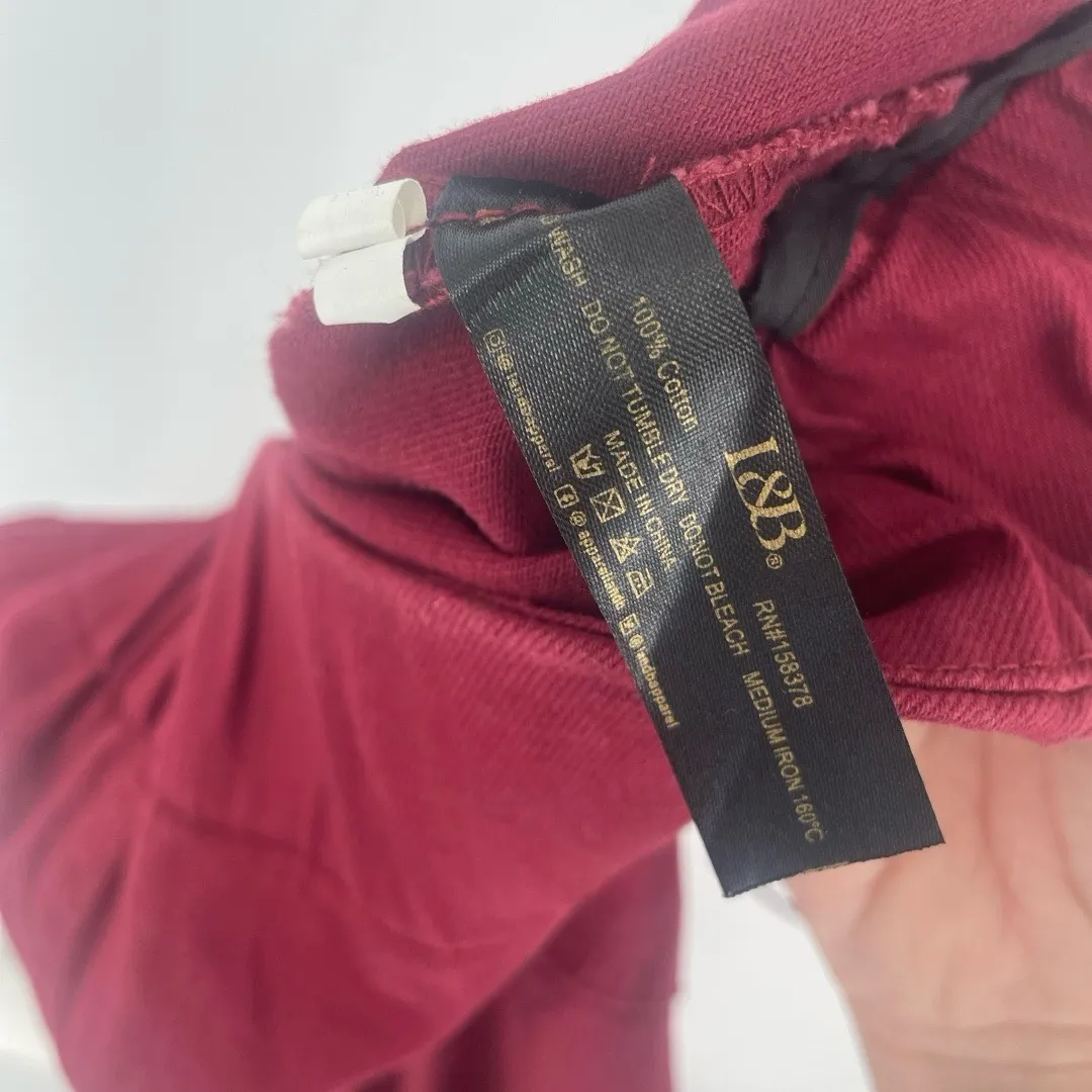 Lucky & Blessed L&B Maroon High Rise Ultra Flare Bell Bottom Pants sz XL Western Red - Image 10
