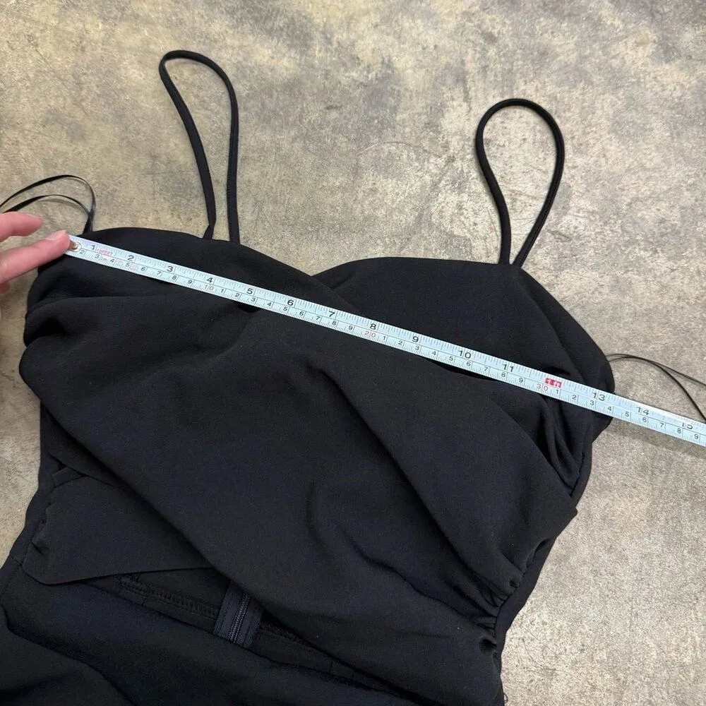 Zara black cutout wrap mini dress - Image 5