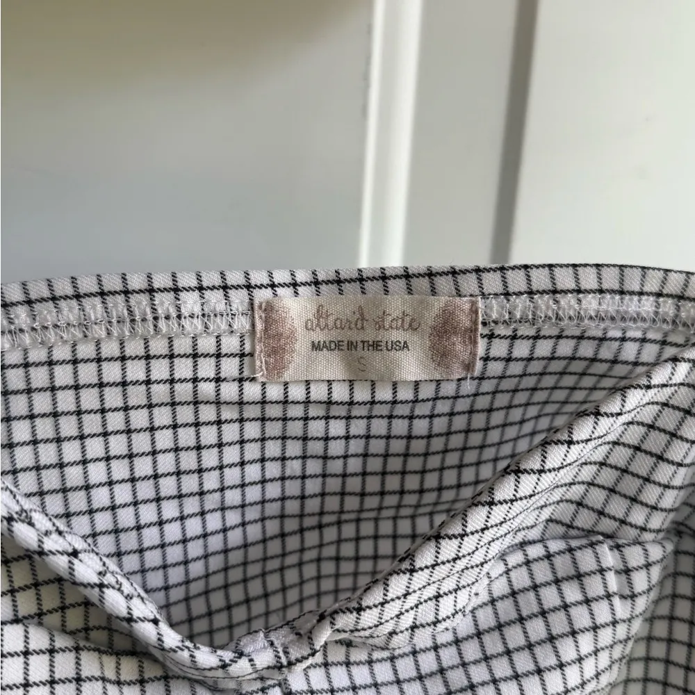 Altar'd State Monochrome Grid Pattern Top - Image 3