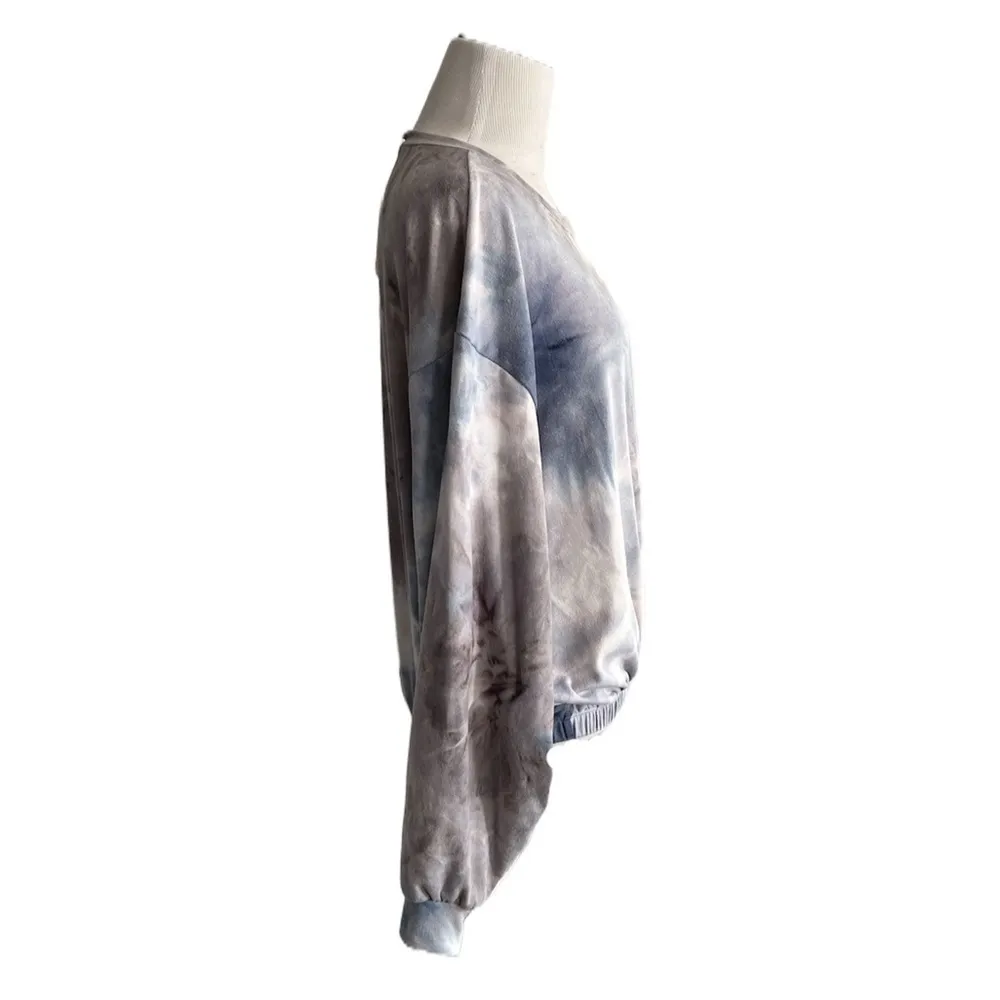NWT Vintage Havana Windstorm Tie Dye Blouson Sleeve Pullover | Medium - Image 4