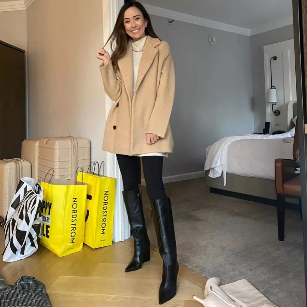 Vince Wool & Alpaca Blend Natural Double Breasted Jacket Brittle Medium NWT - Image 6