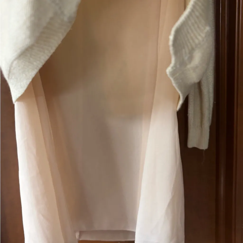 Simply Couture Pullover Knit Sweater Tops Loose Fit Chiffon With Layers - Image 6