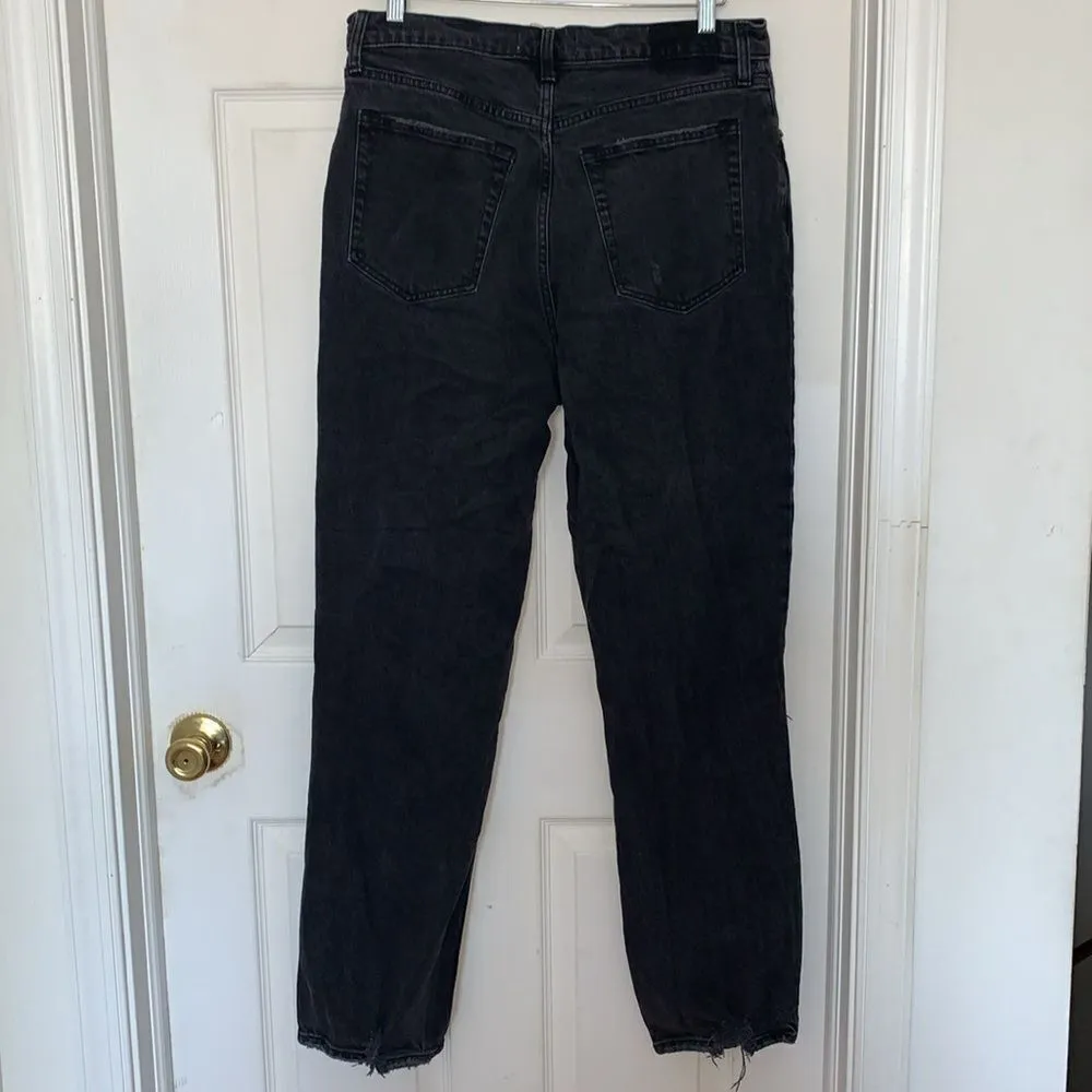 Abercrombie & Fitch Curve Love Distressed 90’s Straight Ultra High Rise Jeans - Image 2