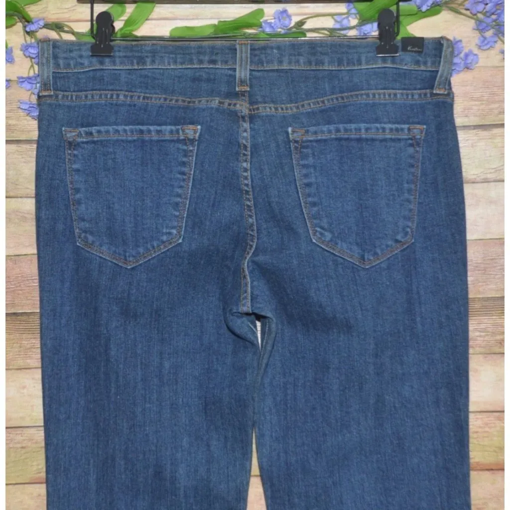 KanCan Jeans Women 15/31 Blue Mid Rise Flare Kick Stretch Denim Size undefined - Image 6