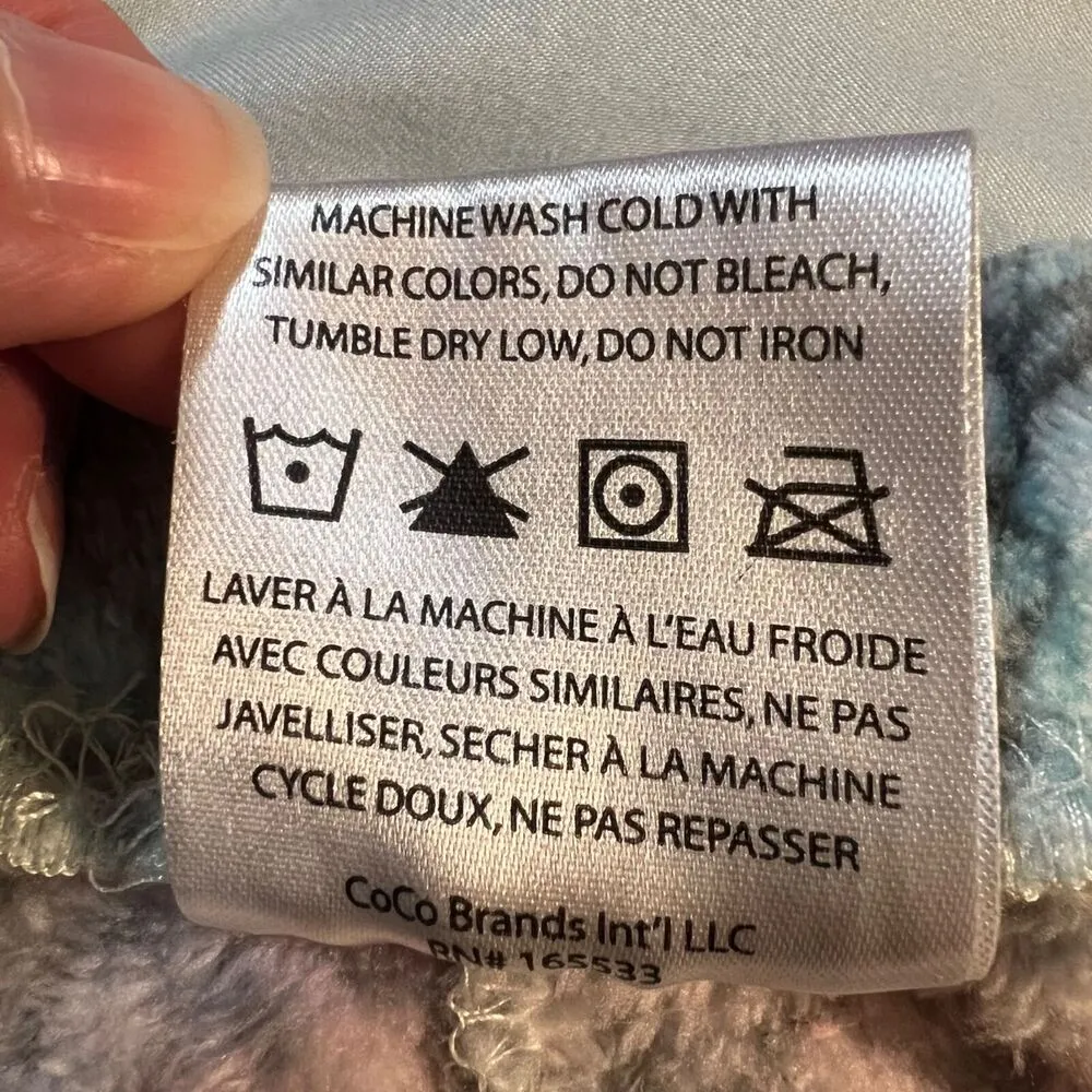 Scooby Doo Womens Lounge Pants Pajamas Fleece Flare Leg Pull On Pink Blue Medium - Image 9