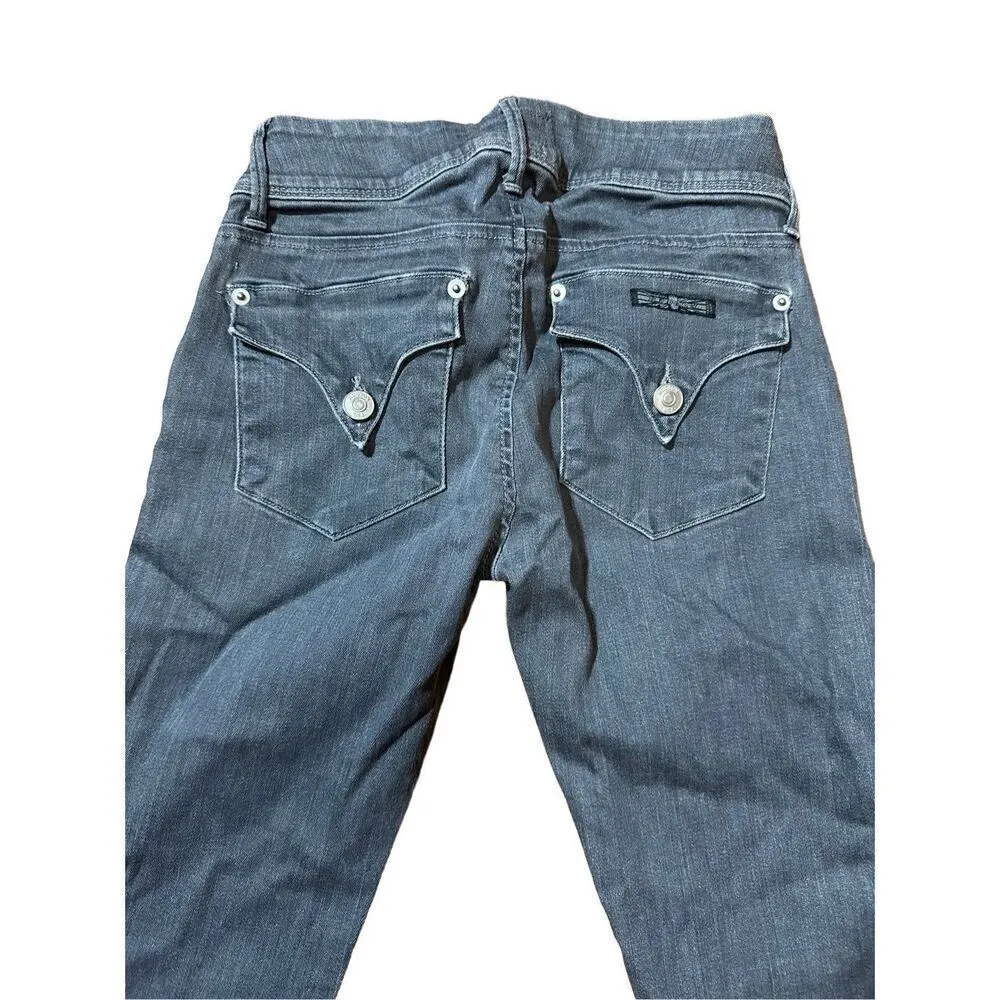 Hudson Gray Gold Polka Dot Collin Vice Versa Skinny Jeans Sz 25 - Image 5