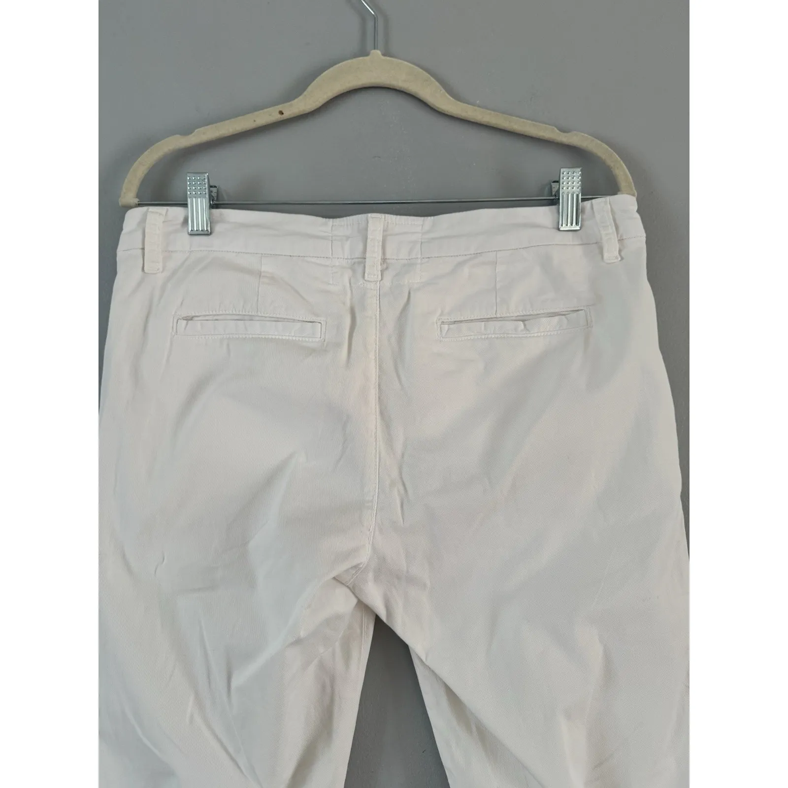 Frank & Eileen Wicklow Italian Chino White Cropped Pants Women’s Size 6 - Image 6