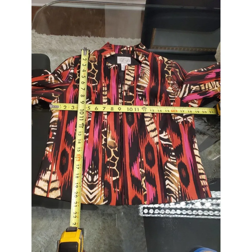 Molly+Max Women Multicolor Polyester Long Sleeve Full Zip Front Casual jacket PS Size undefined - Image 12