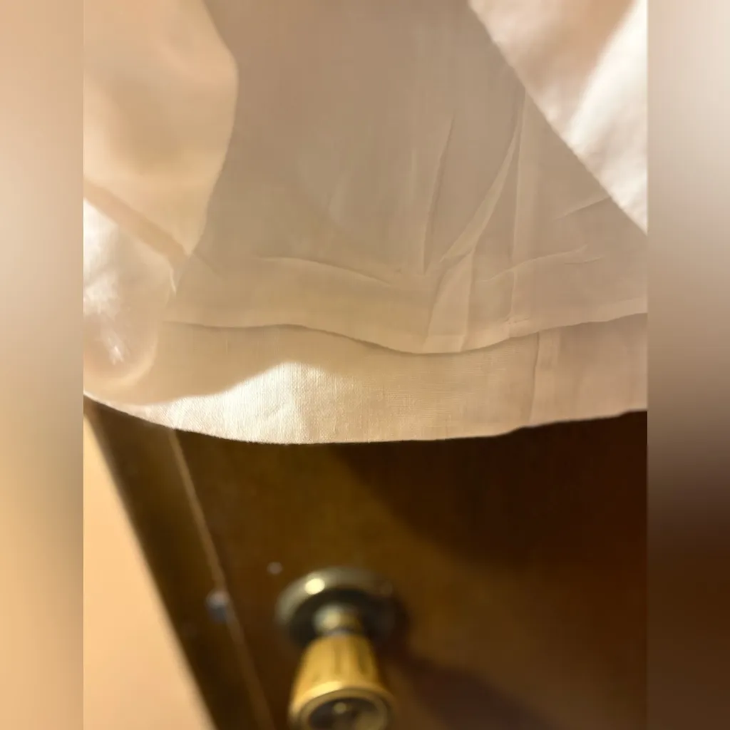 J. Crew golden button linen shift dress in white - Image 7