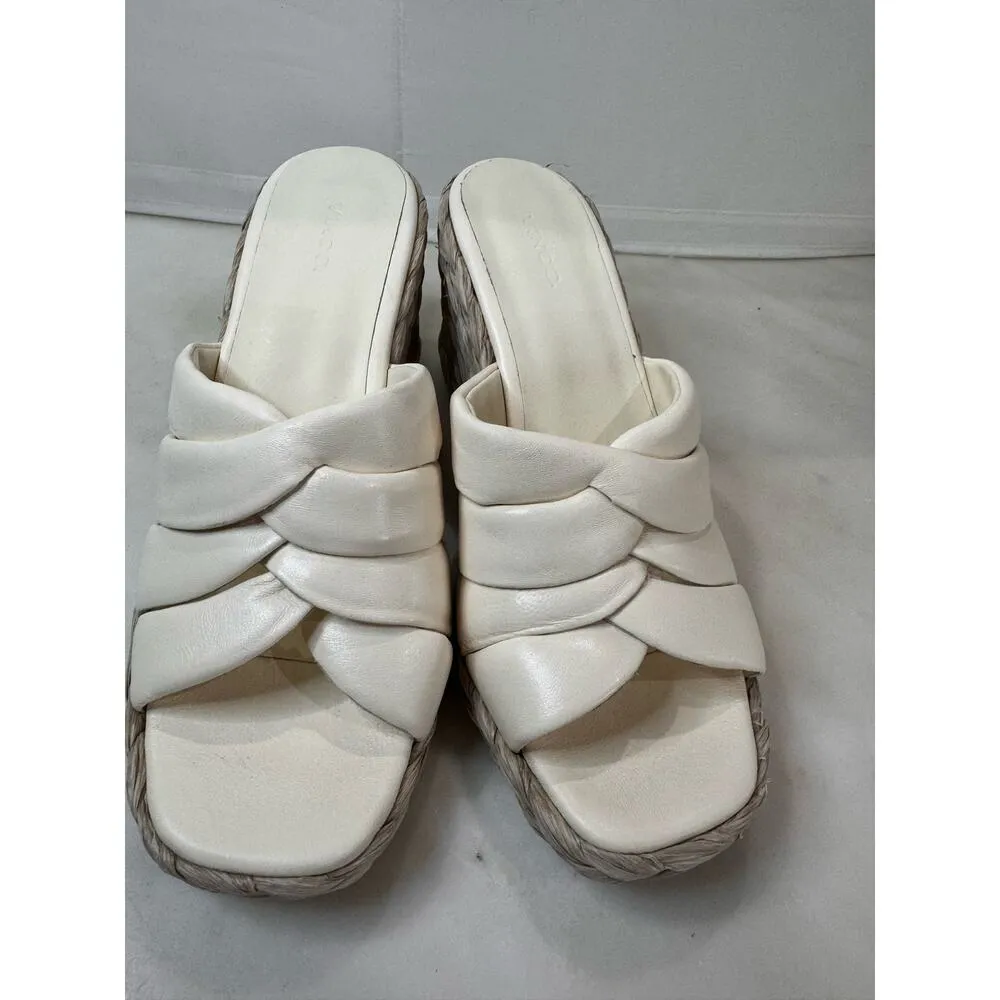 Vince Ivory  Gilian Espadrille Wedge Slide Sandal (Women) size 8.5 - Image 2