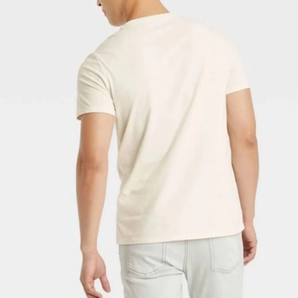 Goodfellow Short Sleeve Graphic T-Shirt S Cream Mountain Sun Dog Bone - Image 3