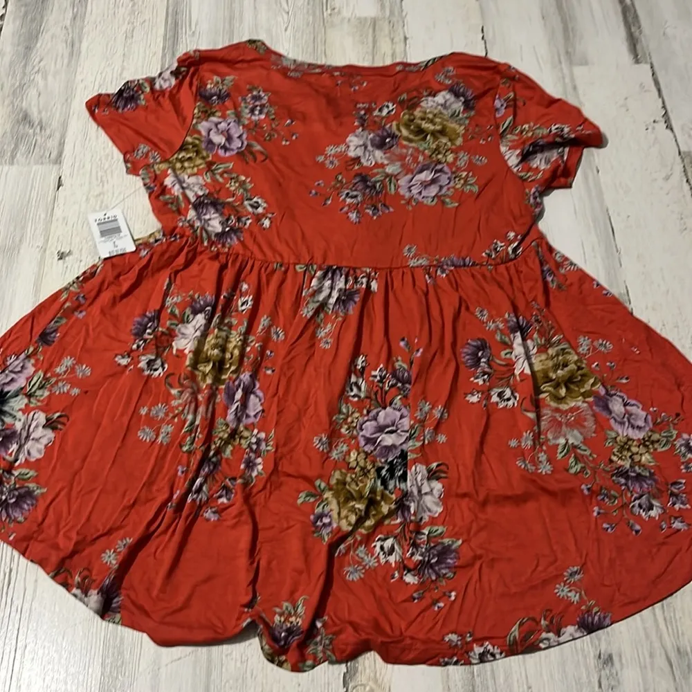 Torrid Floral Baby Doll Top Size Large NWT - Image 4