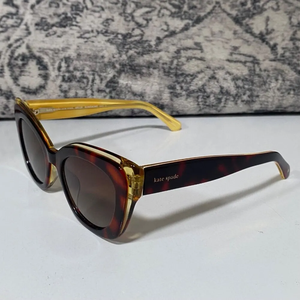 NEW Kate Spade MARIGOLD Two-Tone Cat Eye Sunglasses - Image 3