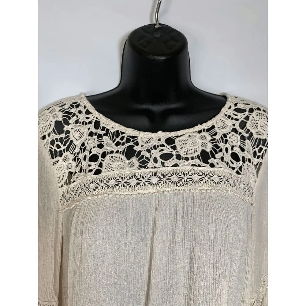 Love on a Hanger Boho Rayon Lace Blouse - Image 6