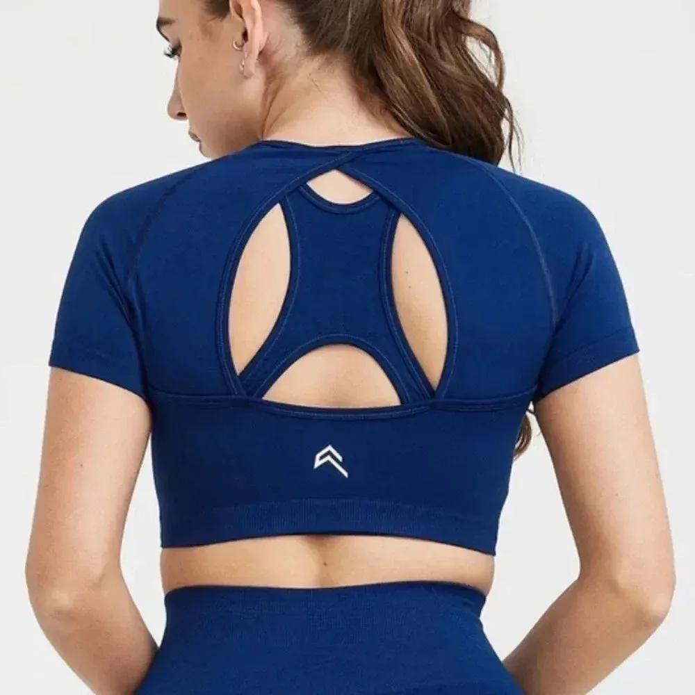 Oner Active Effortless Seamless Short Sleeve Crop Top (XS) - Image 3