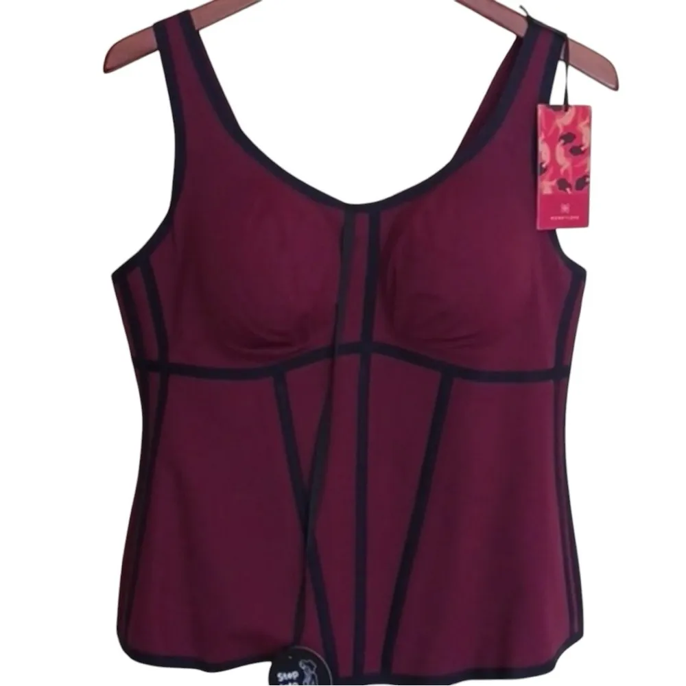 Honeylove Boldness Tank Wireless Sculpting Boning Compression Size 1X NWT Red - Image 6