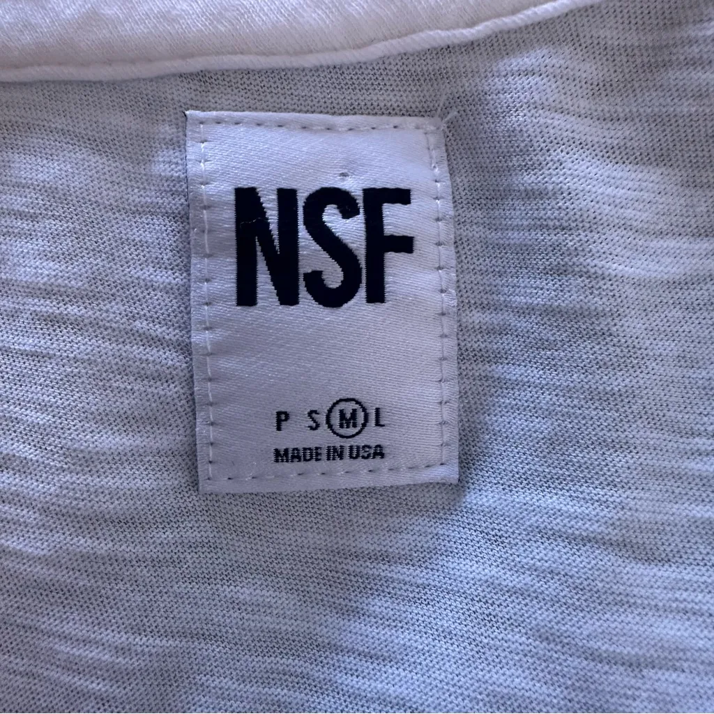 Revolve NSF White Cotton Tank Fringe Dress Size M Size M - Image 3