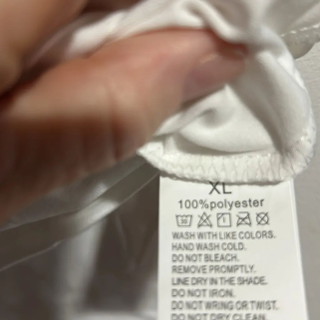 Nurse life, long sleeve extra large shirt. 100% polyester. NWOT White Size XL - Image 2