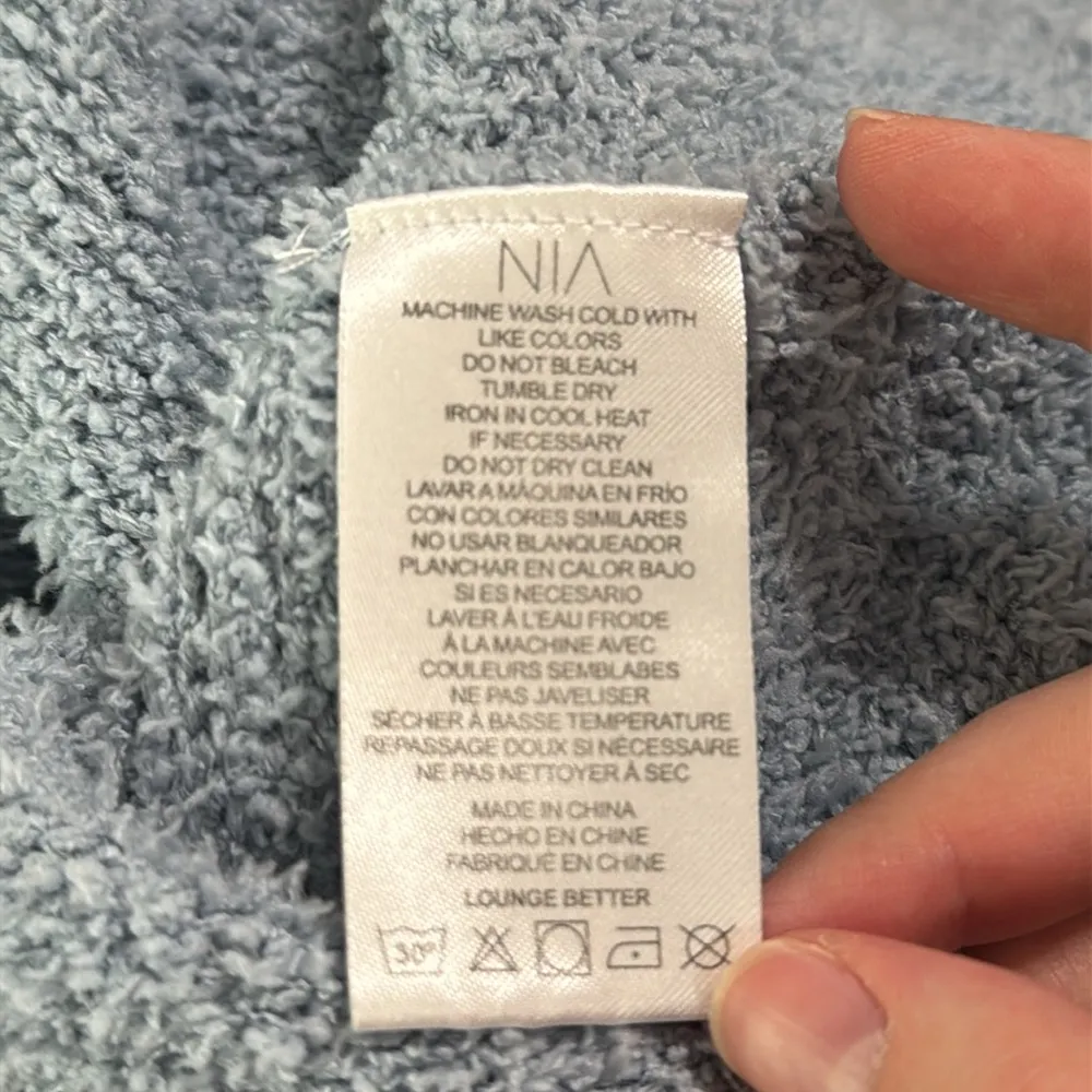 NIA The Brand Notched Hooded Sweater Dusty blue size S - Image 7