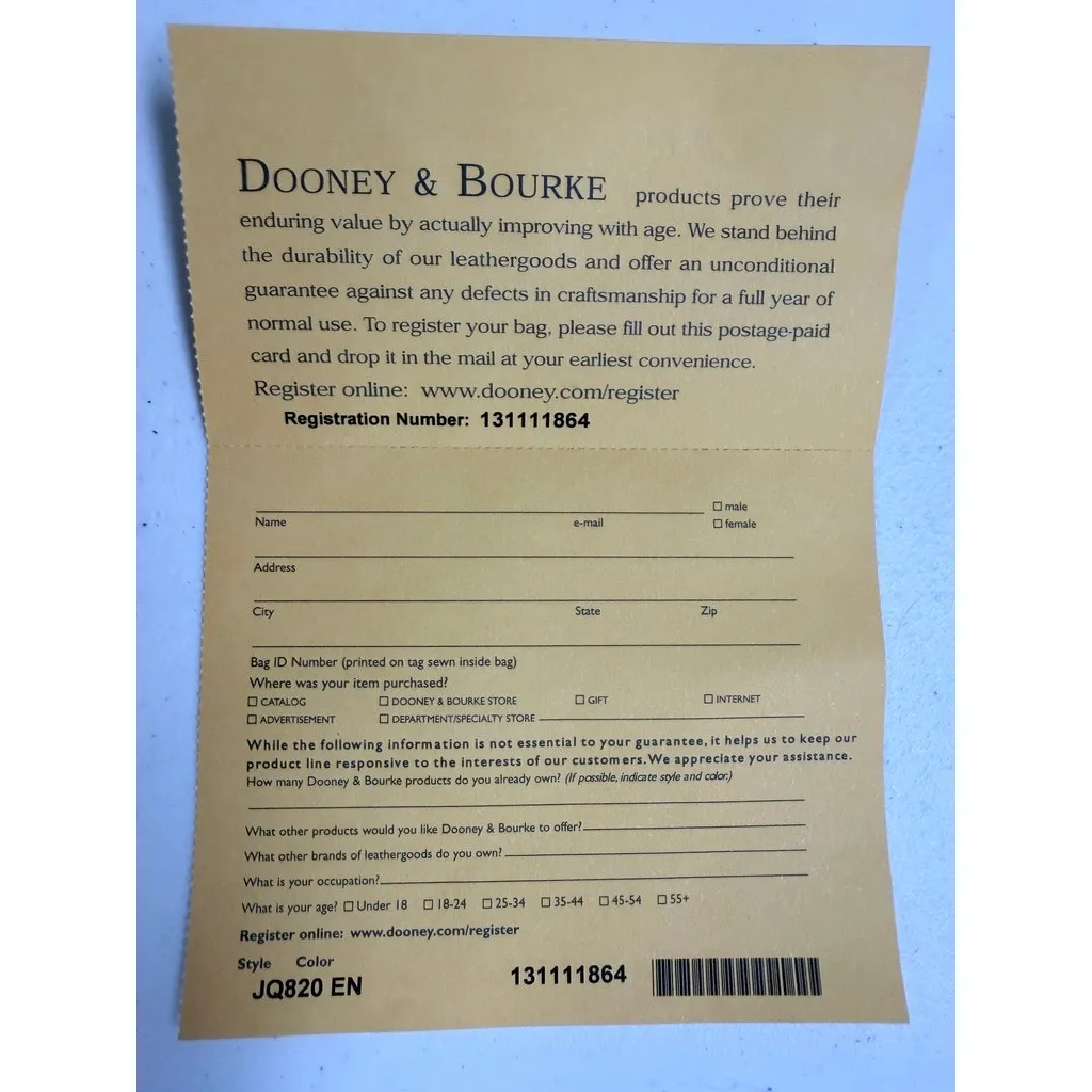 Dooney & Bourke En The Smith Bag JQ820 Brown Red Logo Tote NWT $268 - Image 10