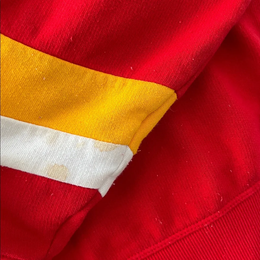 Kansas City Chiefs Fanatics Women's Over Under Pullover Hoodie Red XL - Image 8