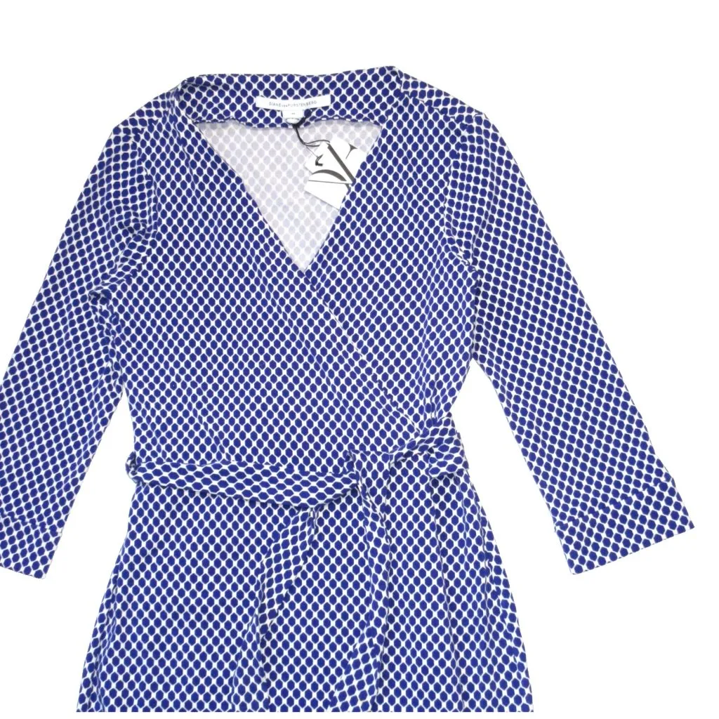 NWT Diane von Furstenberg DVF New Julian Two in Jungle Diamond Wrap Dress 10 - Image 2