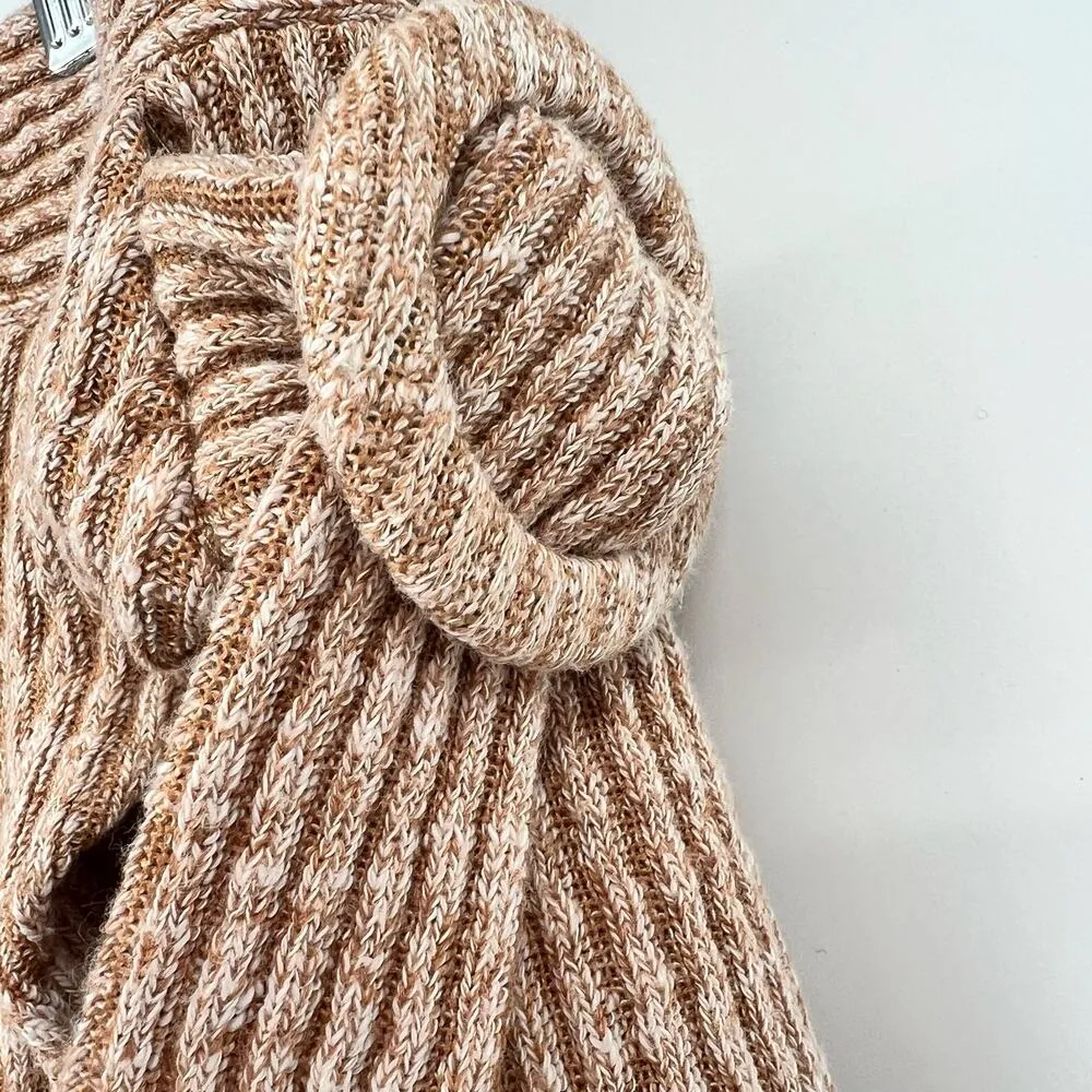 Eloquii tan beige ribbed knit sweater skirt d-ring pull on stretchy plus size 24 - Image 8