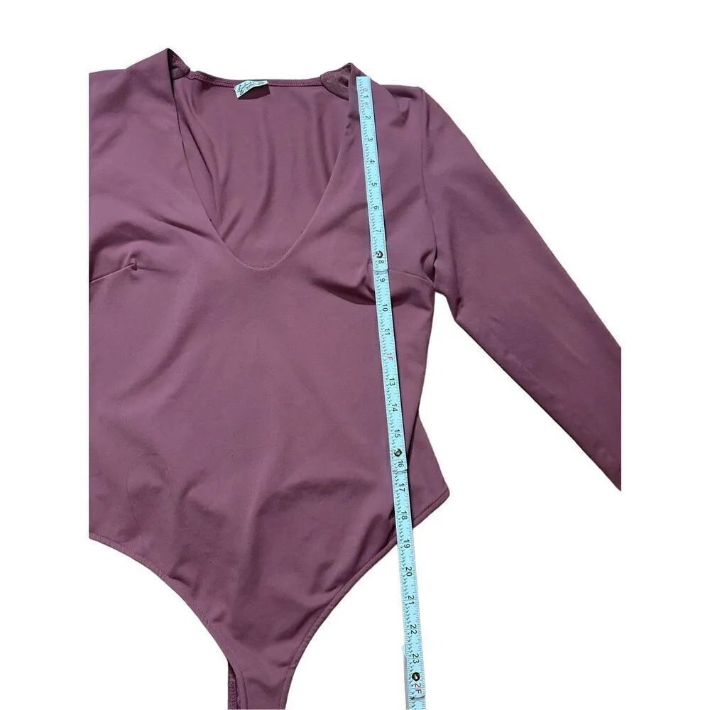 Free People Intimately Free Duo Close Call Bodysuit in Mauve Size M - Image 5