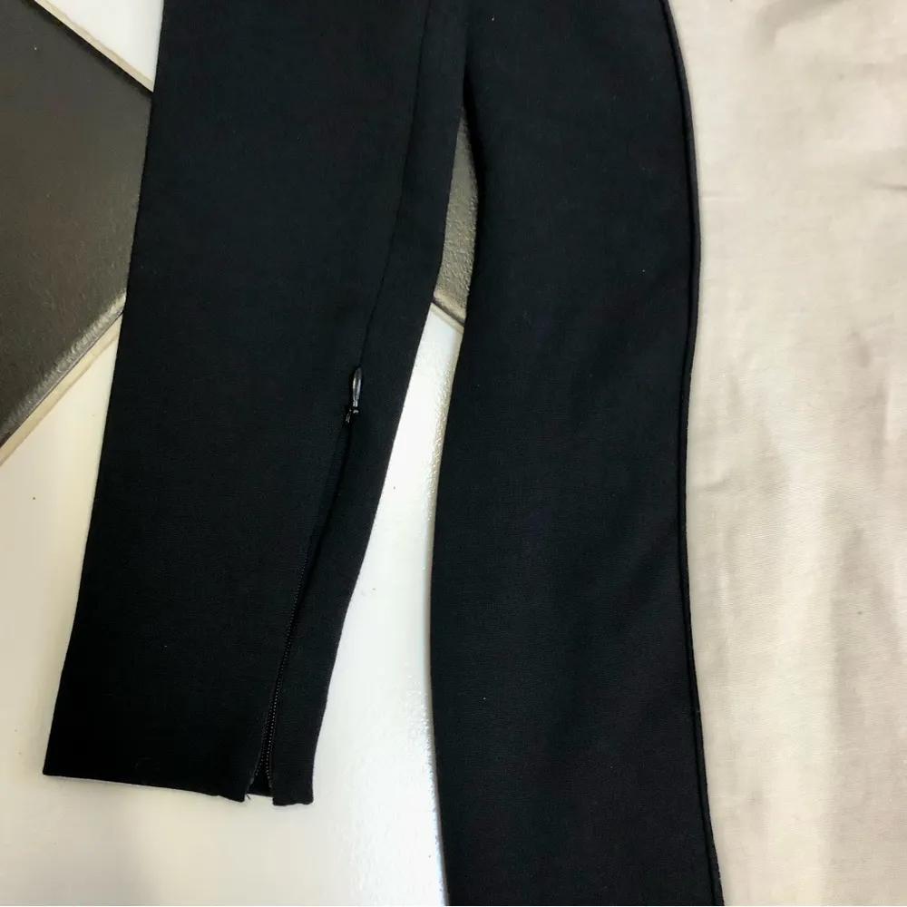 Brahmin Long Sleeve Mini Stretchy Bodycon Dress Sheath Cream Black Color Block 2 - Image 8