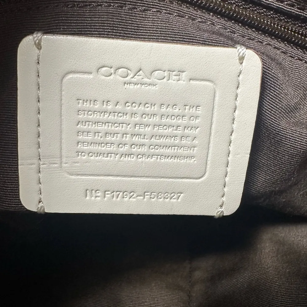 Coach Hobo Khaki Chalk Signature C Crossbody Bag - Image 9